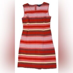 Land’s End Women’s Striped Sleeveless Summer Dress. Pockets. Size 0 Petite